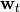 \mathbf{w}_t