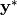 \mathbf{y}^*